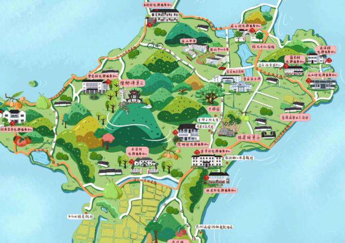 麻栗坡手绘地图旅游的独特视角